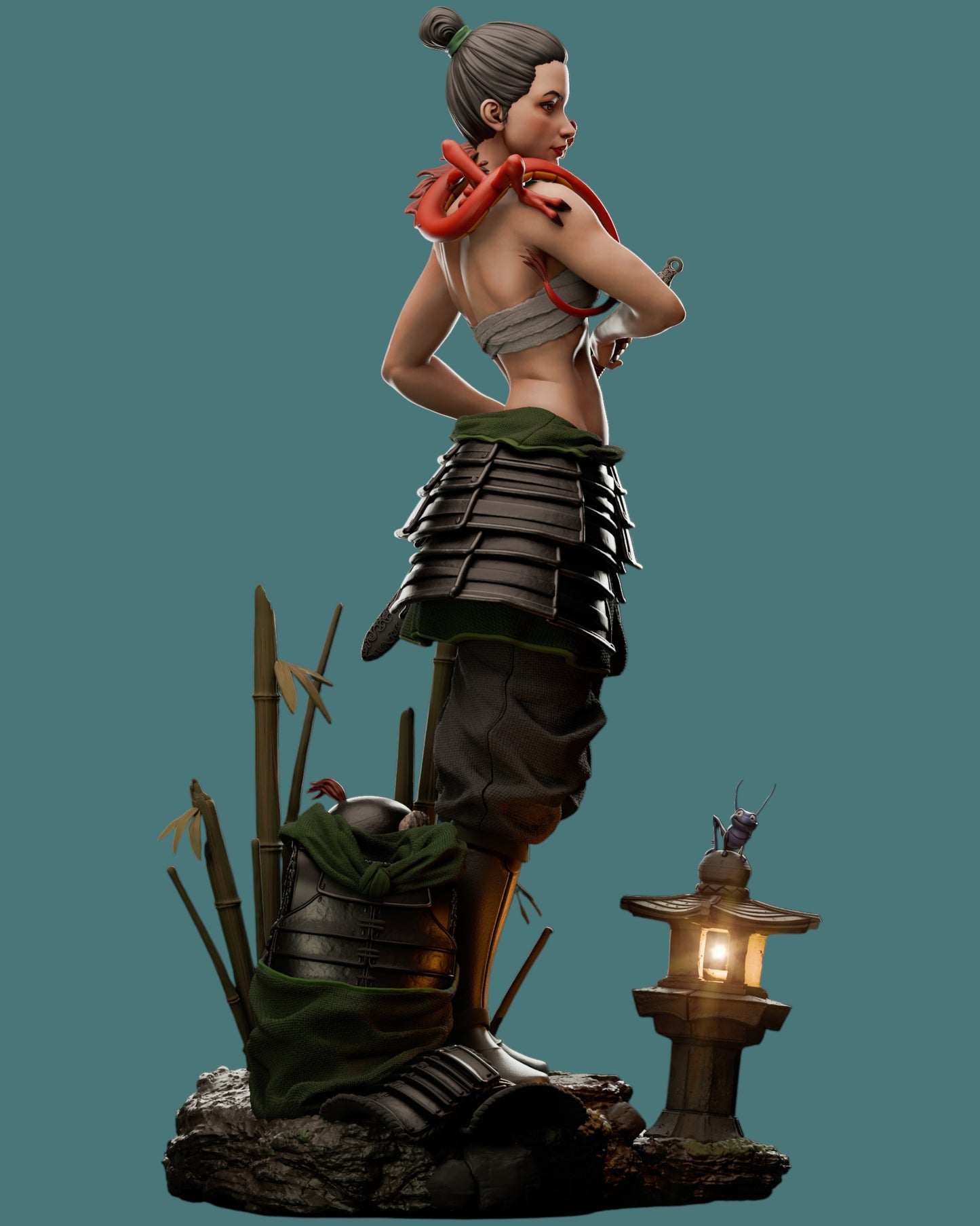 Mulan – “Warrior of Honor” Premium Resin Statue