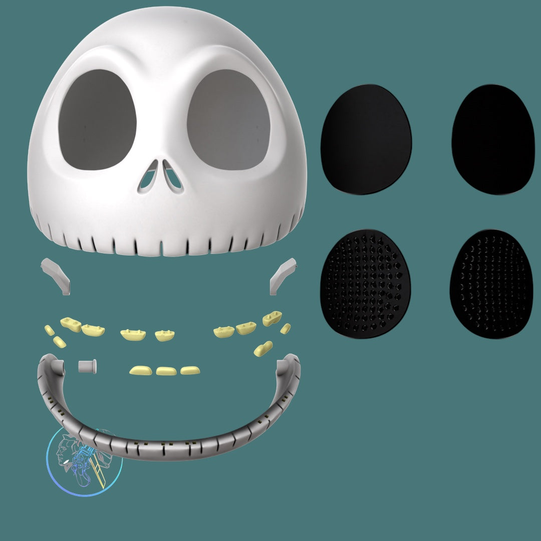 Pumpkin King Skull Mask