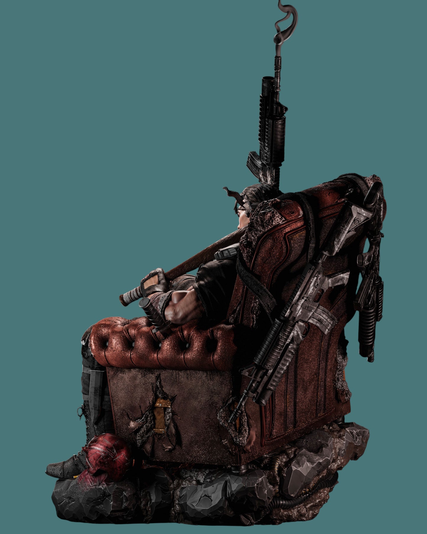 Punisher – “No Mercy” Armchair Edition Premium Resin Statue