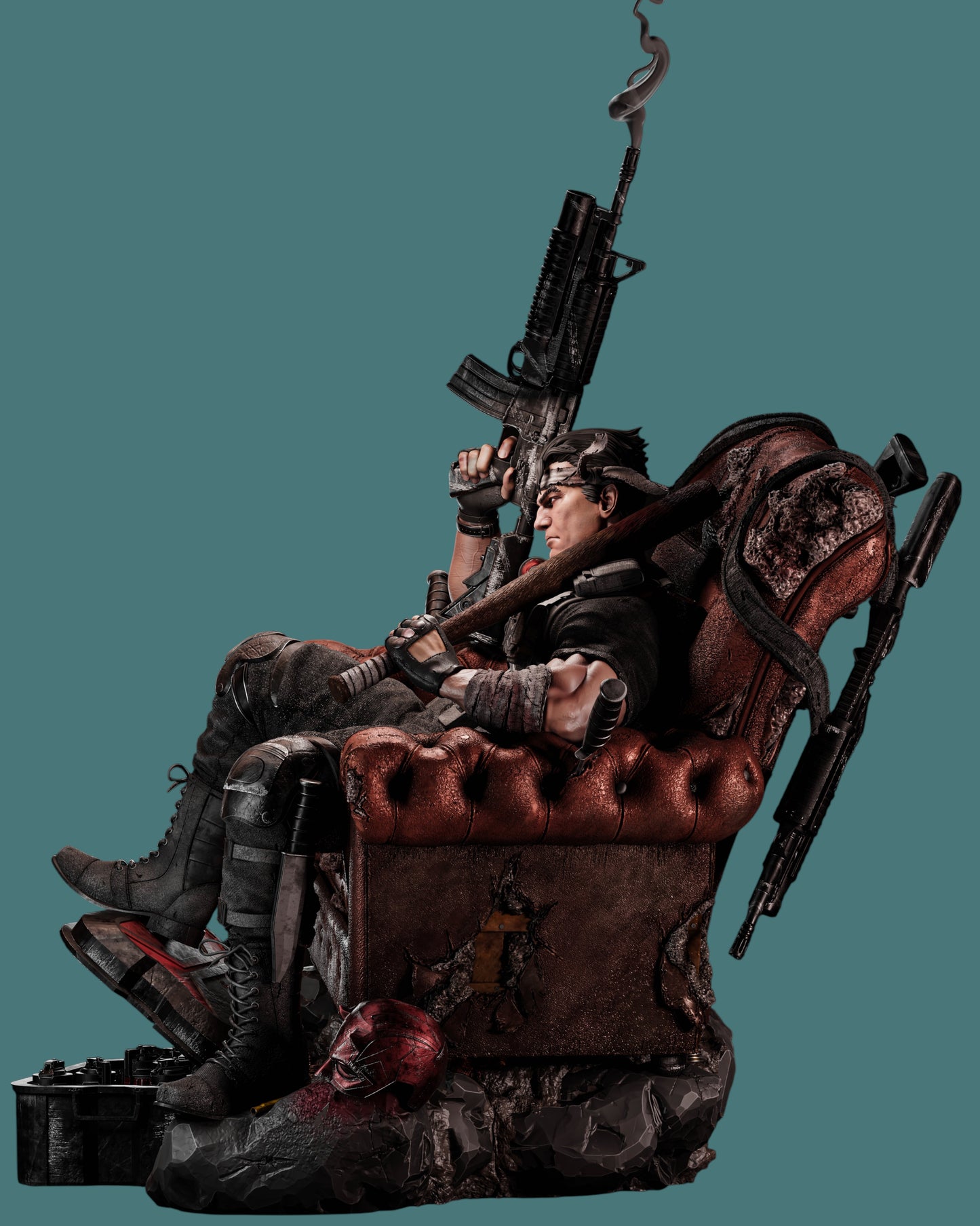 Punisher – “No Mercy” Armchair Edition Premium Resin Statue