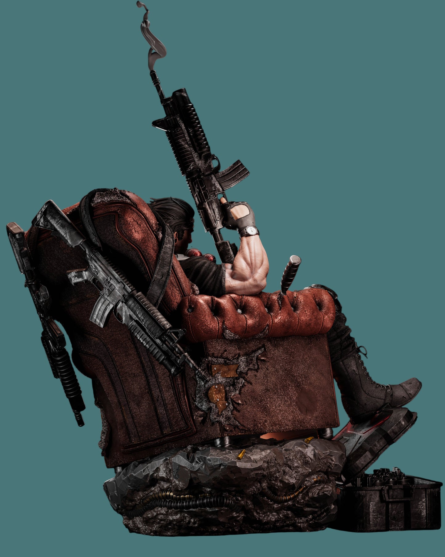 Punisher – “No Mercy” Armchair Edition Premium Resin Statue