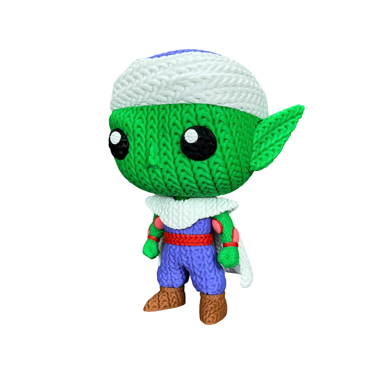 Piccolo Knit-Style Figurine – Cute 3D Printed Character Statue | Whale3D Inspired Design